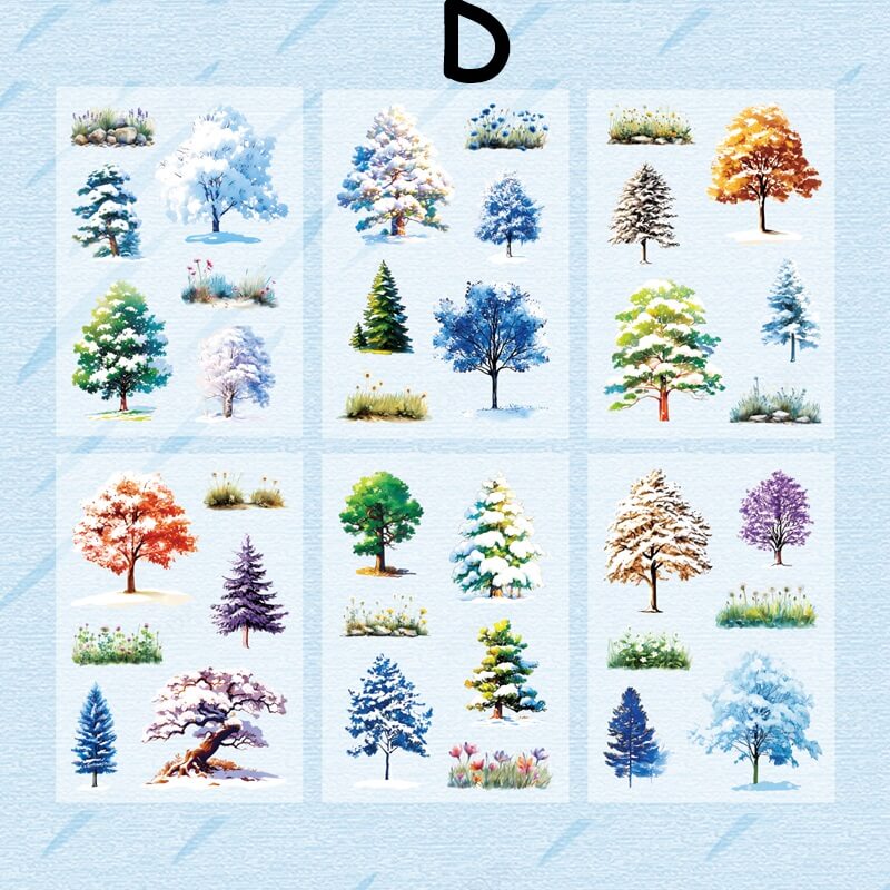 FourSeasonsTrees-FlatStickers-Scrapbook-D