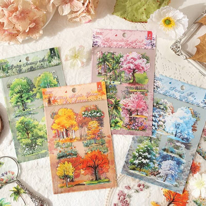 FourSeasonsTrees-FlatStickers-Scrapbook