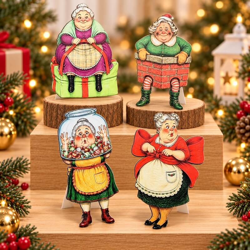 FunnyChristmasgrandmacardstockcutoutsforcardmaking