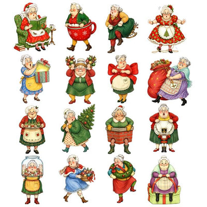 FunnyChristmasgrandmacardstockcutoutsforscrapbookingandcardmaking