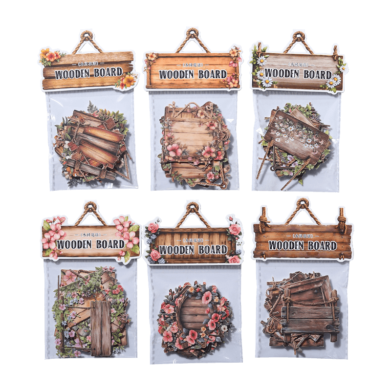 GardenWoodenSign-HardCardSticker-Scrapbooking