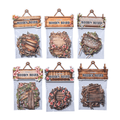 GardenWoodenSign-HardCardSticker-Scrapbooking