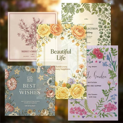 Garden flower  scrapbook paper