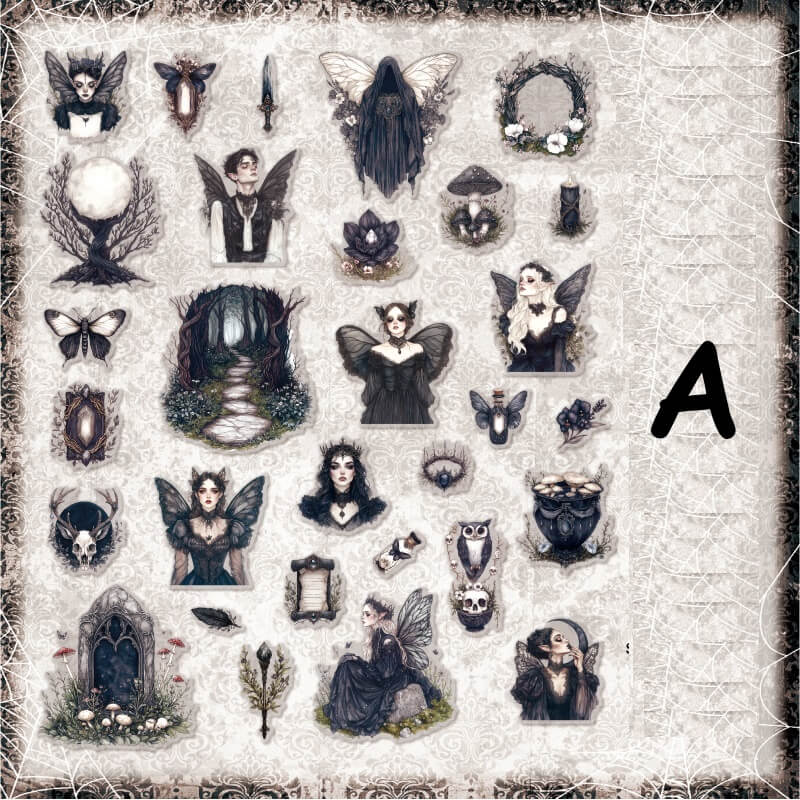 GothFamily-Sticker-JunkJournal-A