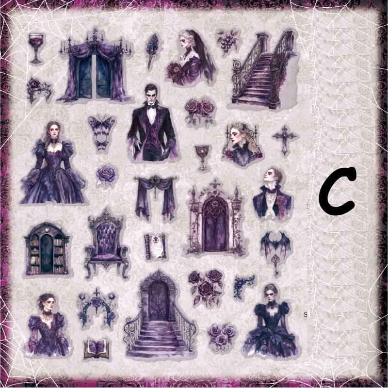 GothFamily-Sticker-JunkJournal-C