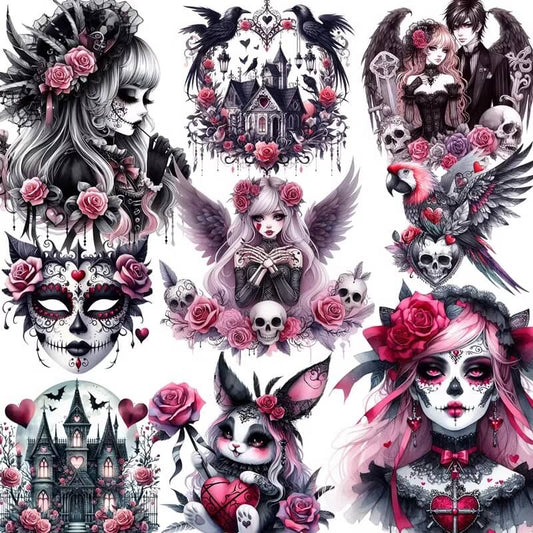 GothicRoseWitch-Stickers-junkjournal