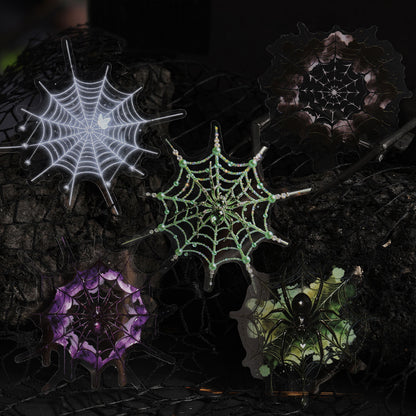 GothicspiderwebPETstickersinassortedcolors