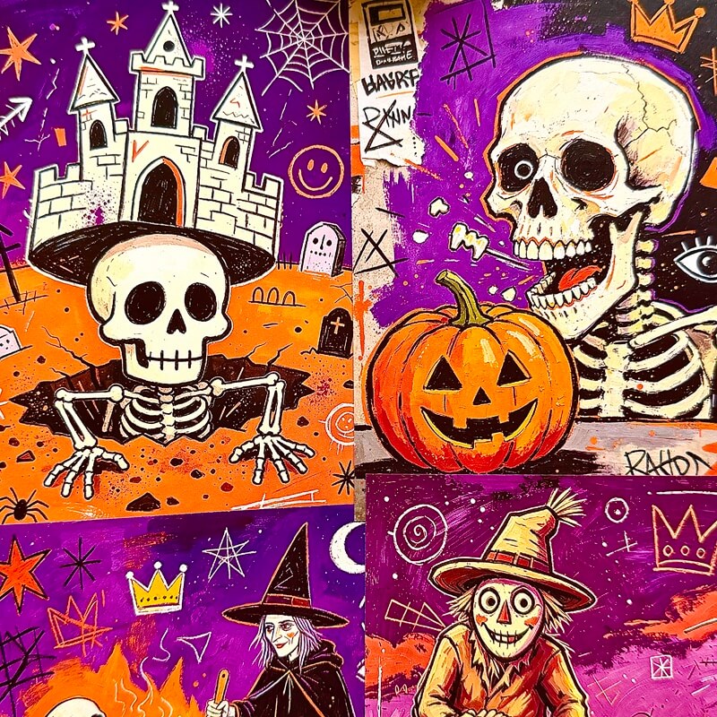 GraffitiSkeletonCarnivalNight-Paper-JunkJournal-1