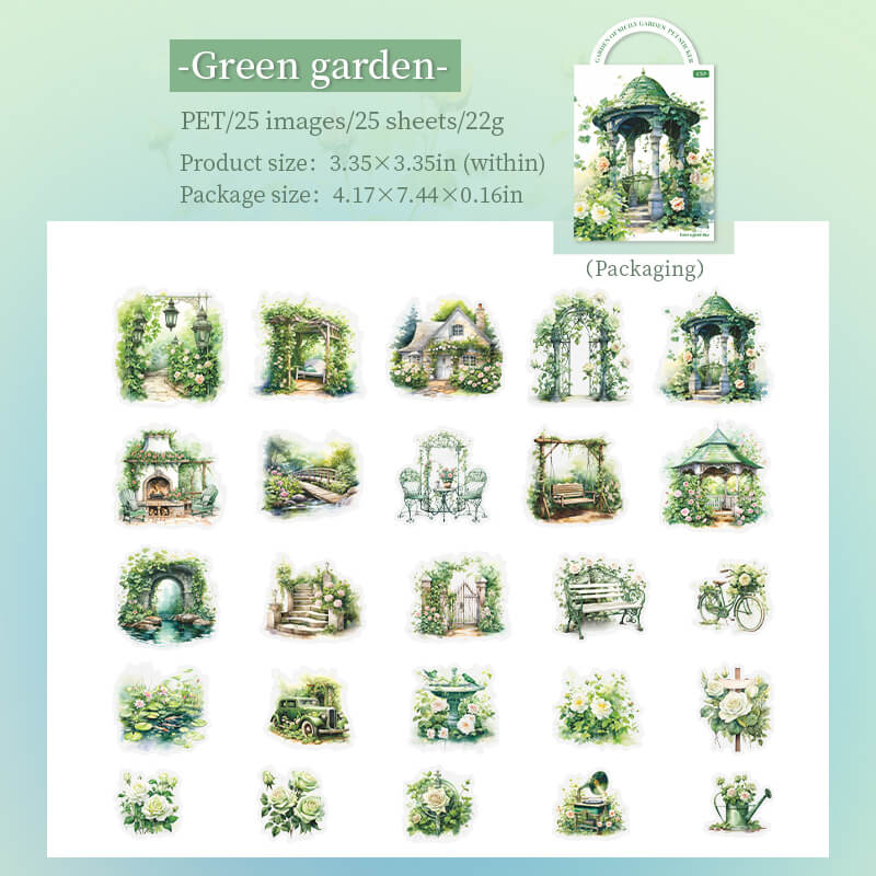 Greengarden-Stickers-Scrapbooking