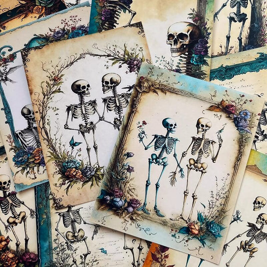 Grotesque Skeleton Material Paper