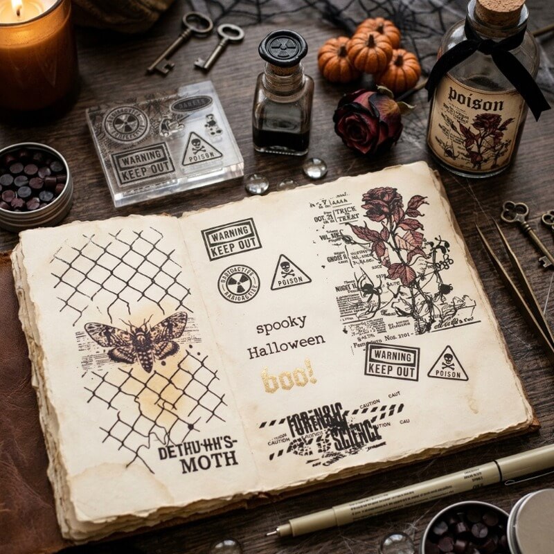 Halloween-Stamps-Scrapbook-2