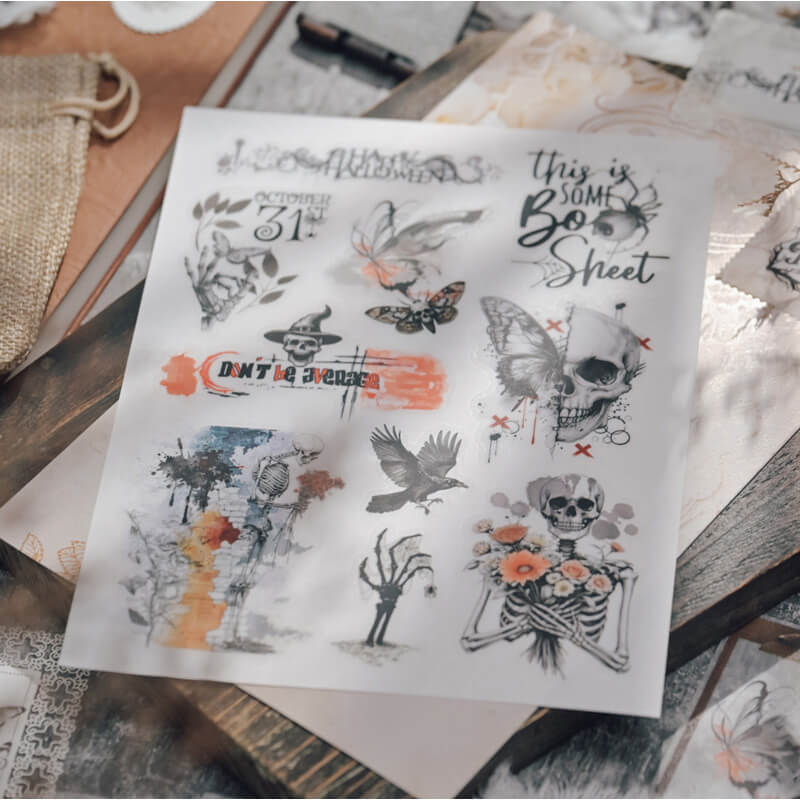 HalloweenLineArt-Rub-OnStickers-Scrapbook-1