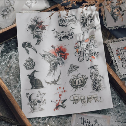HalloweenLineArt-Rub-OnStickers-Scrapbook-2