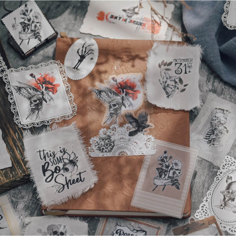 HalloweenLineArt-Rub-OnStickers-Scrapbook-4