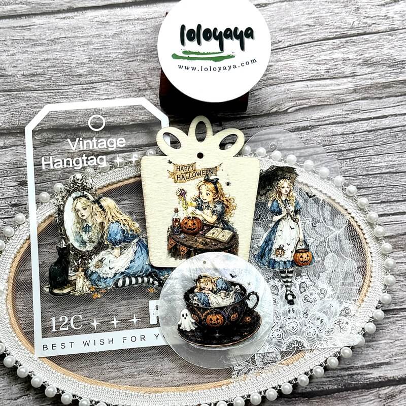 Vintage Alice UV transfers for glass and acrylic