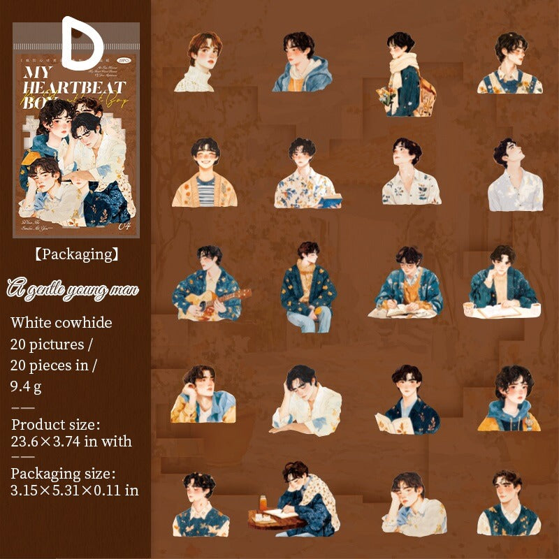 Handsome boy stickers – loloyaya