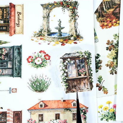 JourneyLifeA5landscapestickerbookwithcoastalhouses_boatsandsunflowers-2