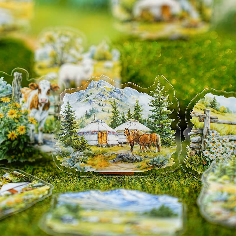 Landscape-themed-stickers-Scrapbook-1