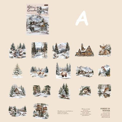 Landscape-themed-stickers-Scrapbook-A