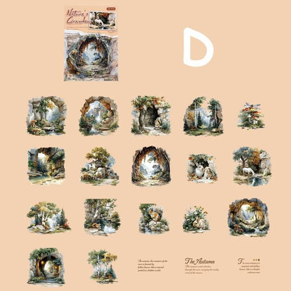 Landscape-themed-stickers-Scrapbook-D