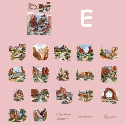 Landscape-themed-stickers-Scrapbook-E