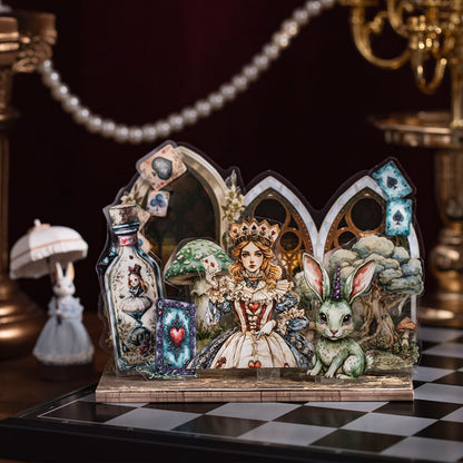 Layered_Wonderland_display_featuring_a_crowned_queen_green_fantasy_rabbit_potion_bottle_mushrooms_and_playing_cards