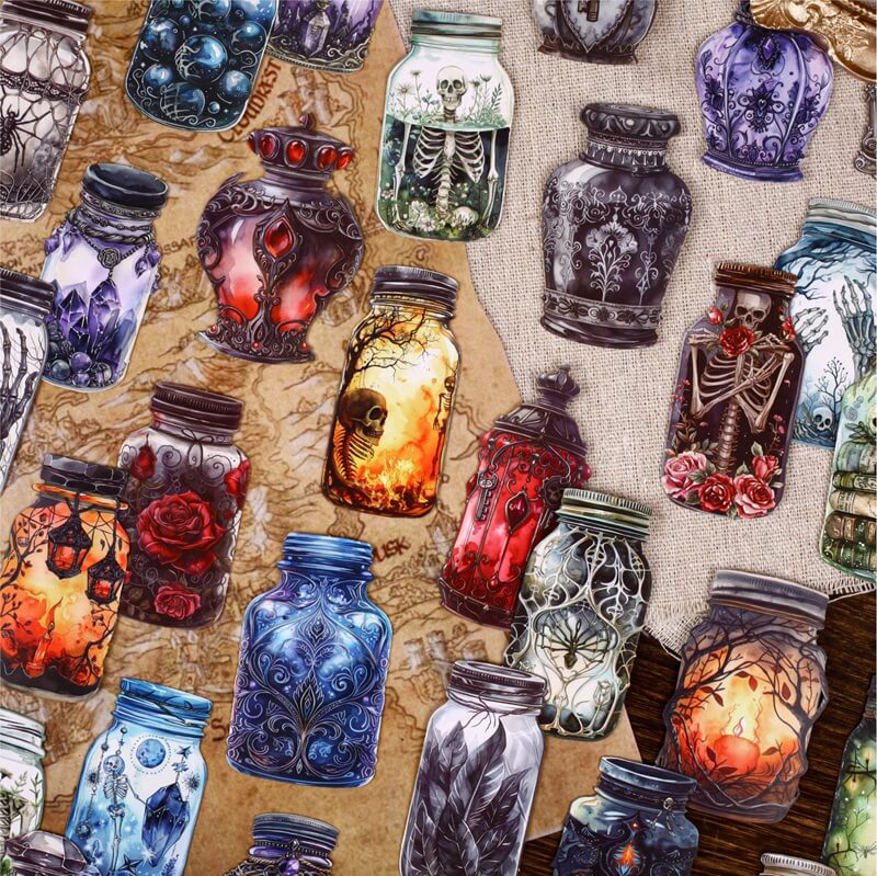 MagicBottle-Sticker-JunkJournal-4