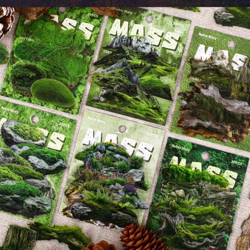 Moss-Sticker-Scrapbook