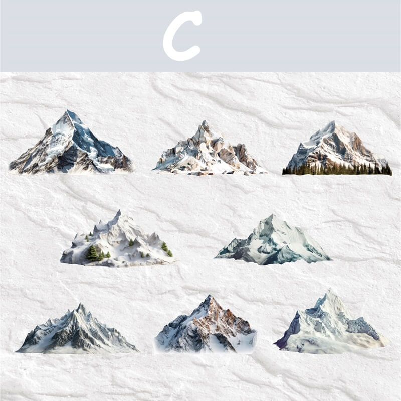 Mountain-HardCardSticker-Scrapbook-C