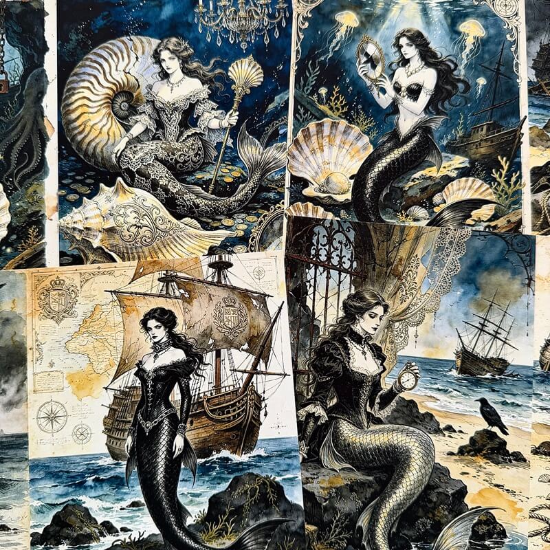 MysteriousMermaid_Paper_JunkJournal-1