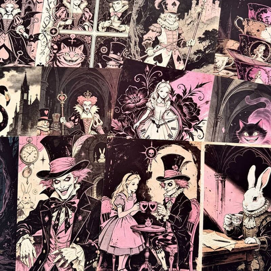 PinkAliceinWonderland-Paper-Scrapbook-1