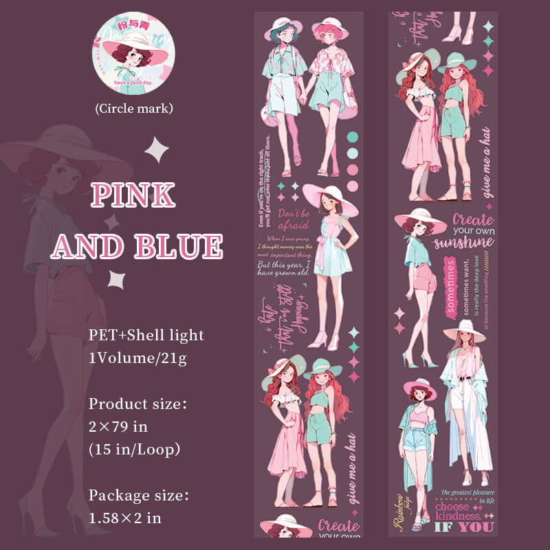 PinkandBlueGirl-Tape-Scrapbook