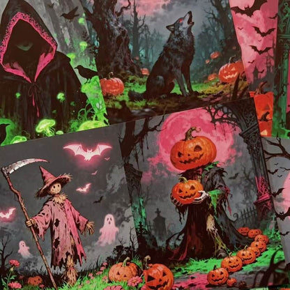 PinkandPurpleHalloween-Paper-Scrapbooking-2