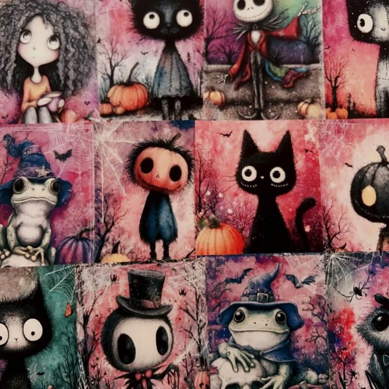 PinkandPurpleHalloween-Paper-Scrapbooking-3