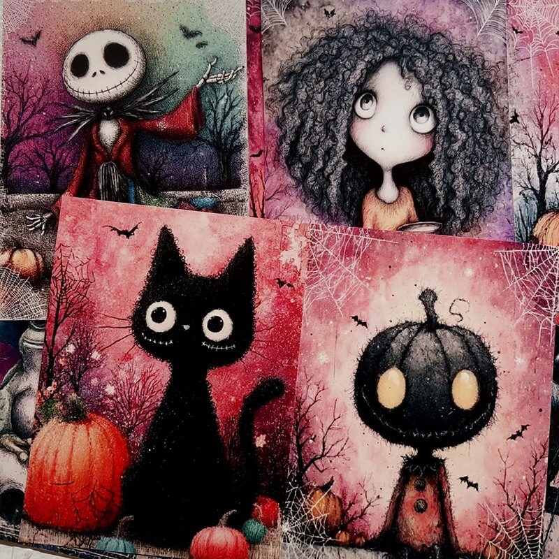 PinkandPurpleHalloween-Paper-Scrapbooking-4