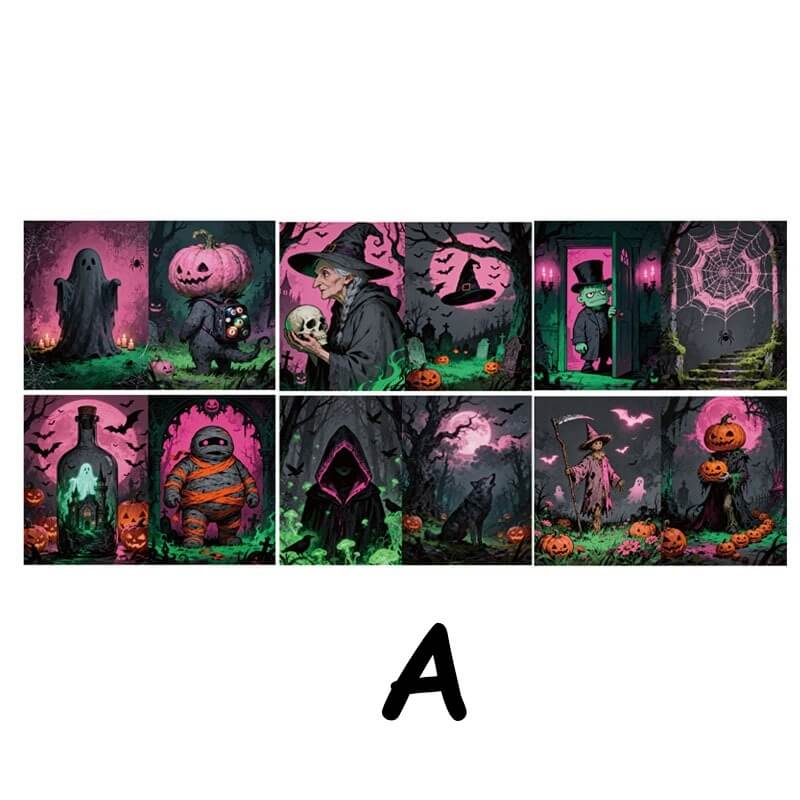 PinkandPurpleHalloween-Paper-Scrapbooking-A