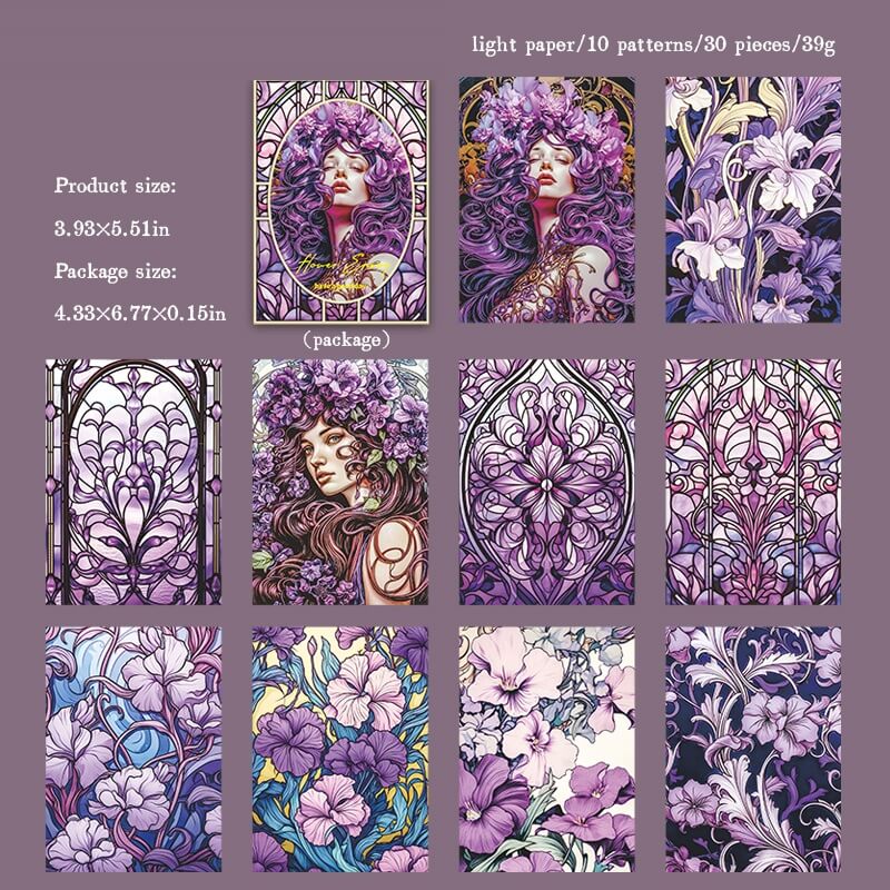 PurpleFlowerAngel-Paper-Scrapbook