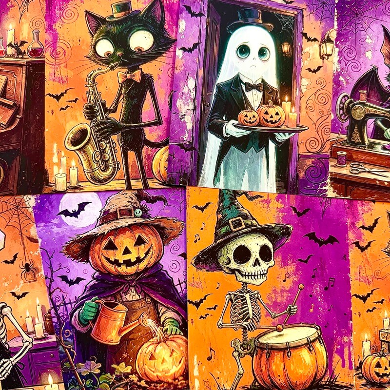 PurpleHalloween-Paper-JunkJournal