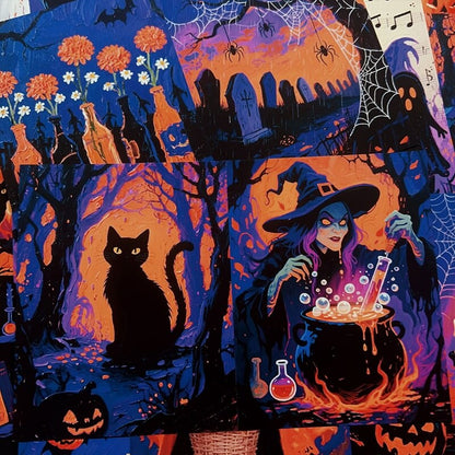 PurpleHalloween-Paper-Scrapbooking-1