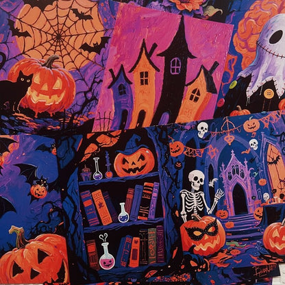 PurpleHalloween-Paper-Scrapbooking-3