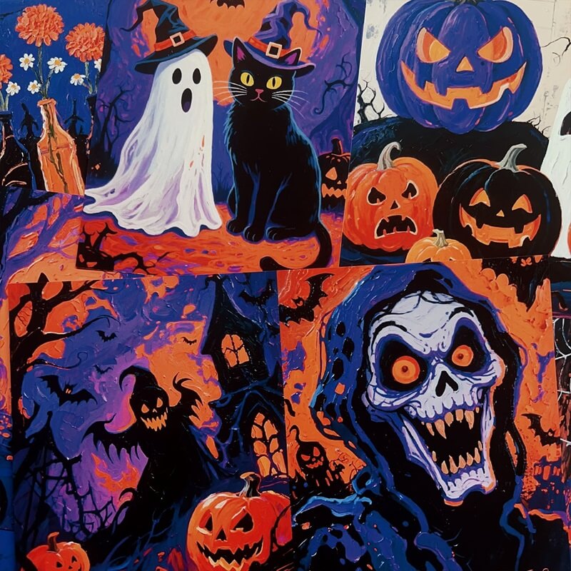 PurpleHalloween-Paper-Scrapbooking-4