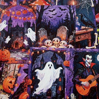 PurpleHalloween-Paper-Scrapbooking-8