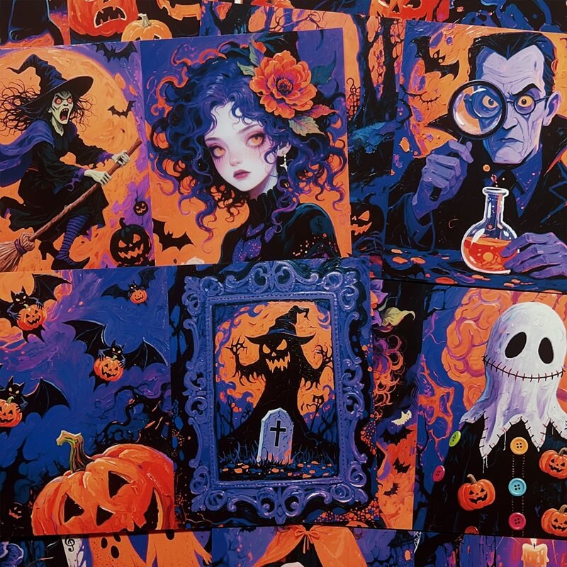 PurpleHalloween-Paper-Scrapbooking