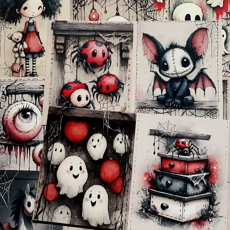 QuirkyCartoonHalloween-Paper-Scrapbooking-2