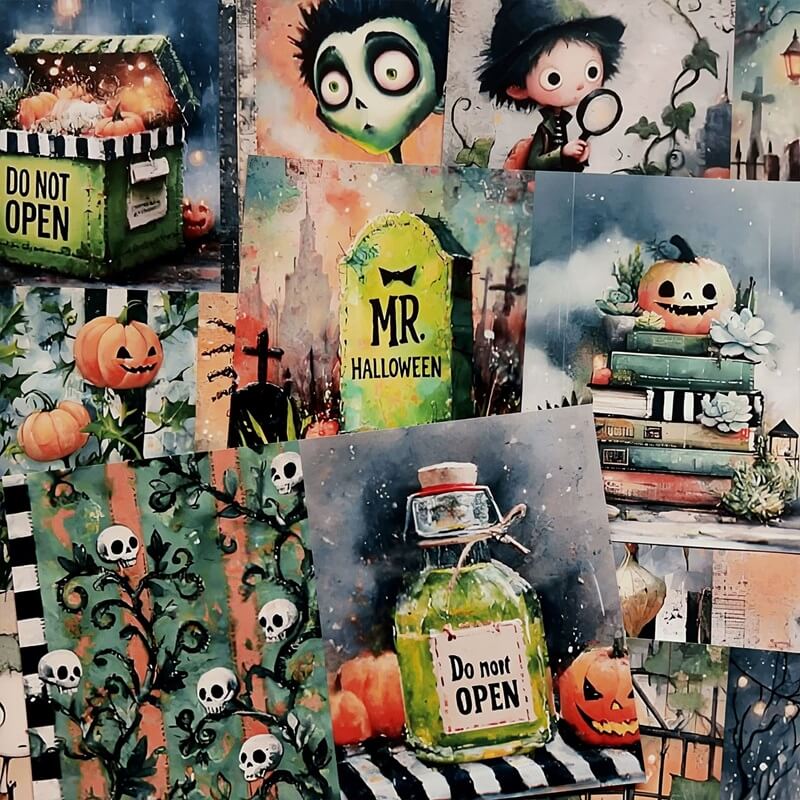 QuirkyCartoonHalloween-Paper-Scrapbooking-4