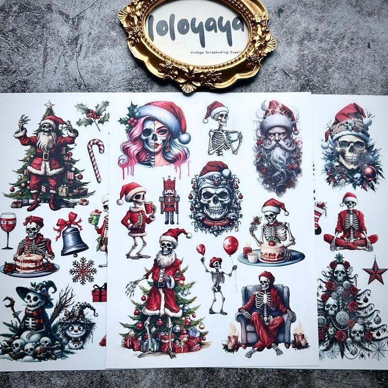 QuirkyChristmas-rub-onstickers-Scrapbooking