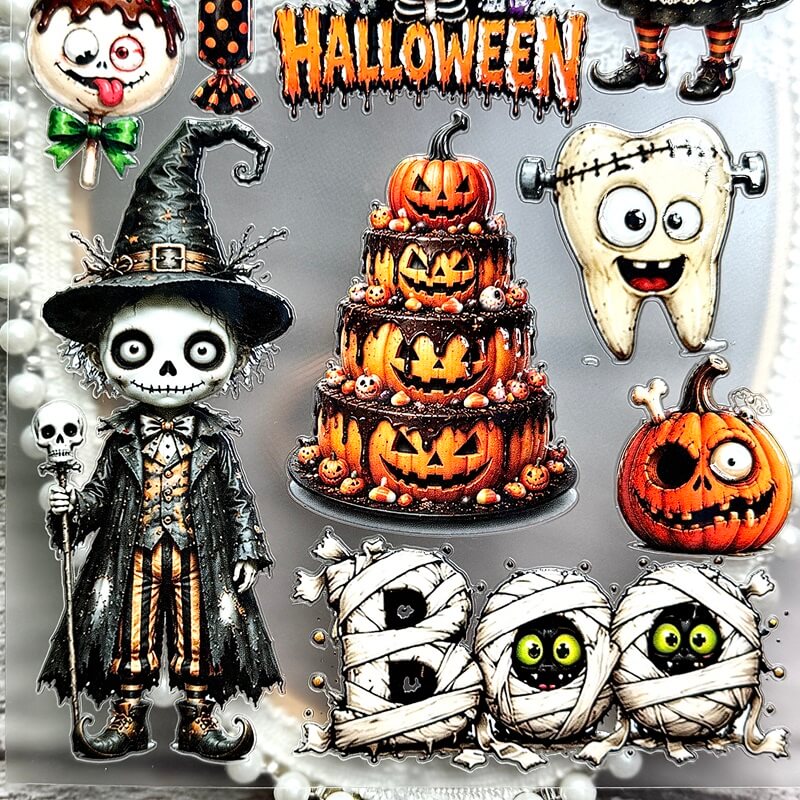 QuirkyHalloween-EmbossedStickers-Scrapbook-2
