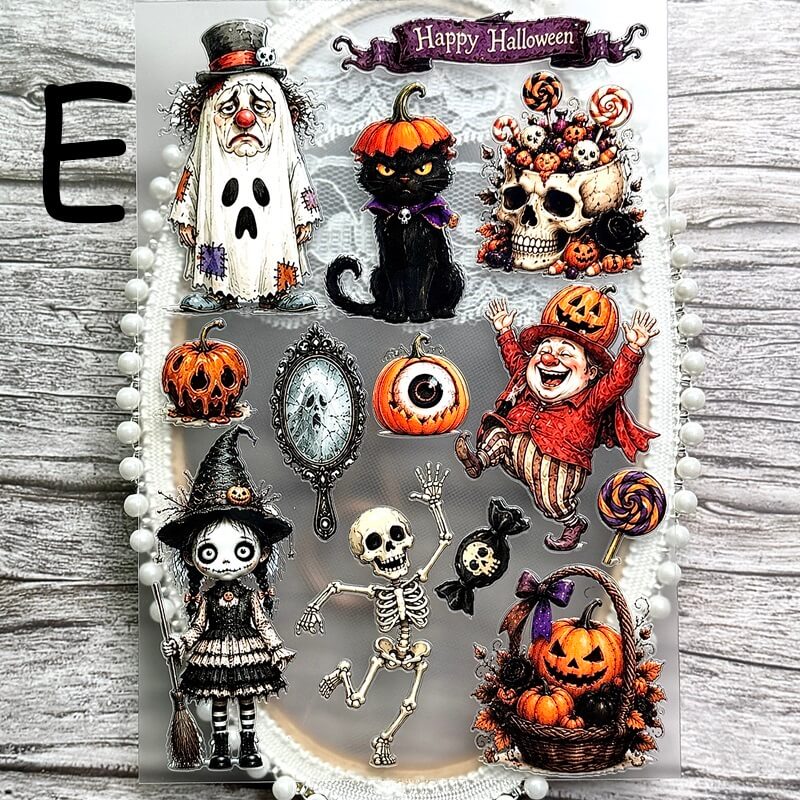 QuirkyHalloween-EmbossedStickers-Scrapbook-E