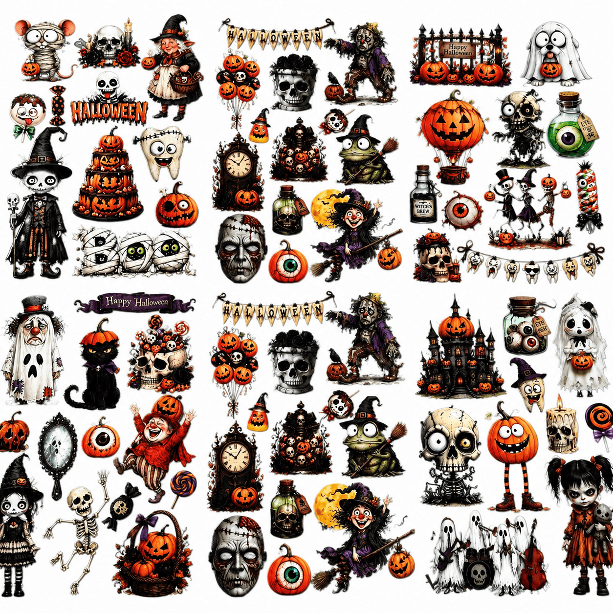 QuirkyHalloween-EmbossedStickers-Scrapbook