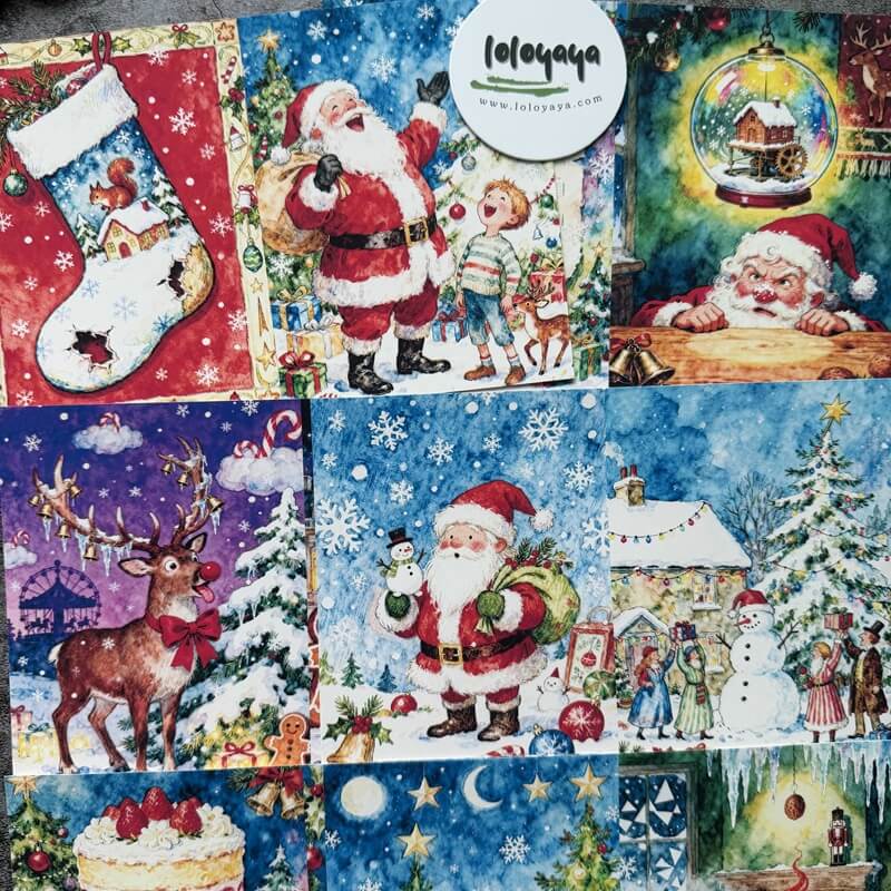 RetroCartoonChristmas-Paper-Scrapbooking-1